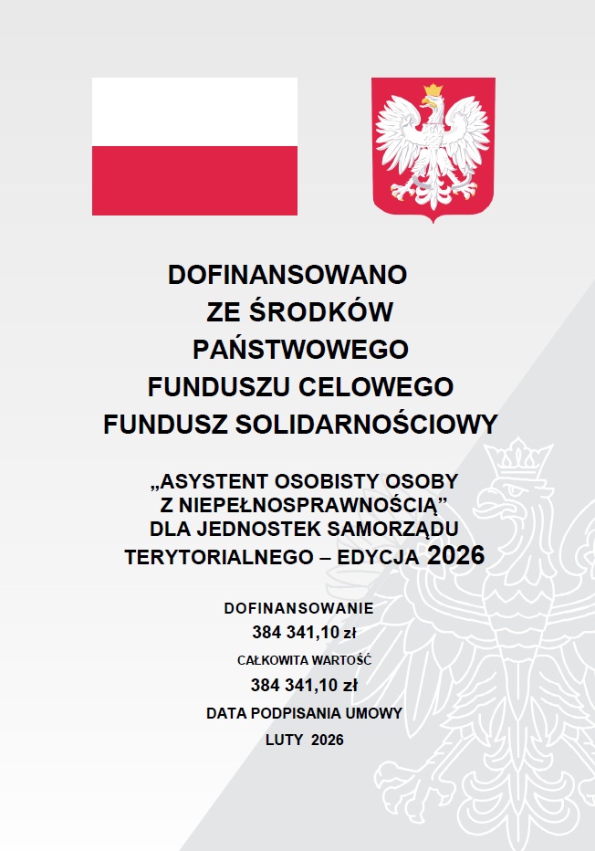 PROGRAM „ASYSTENT OSOBISTY OSOBY Z NIEPEŁNOSPRAWNOŚCIĄ” DLA JEDNOSTEK SAMORZĄDU TERYTORIALNEGO – EDYCJA 2026