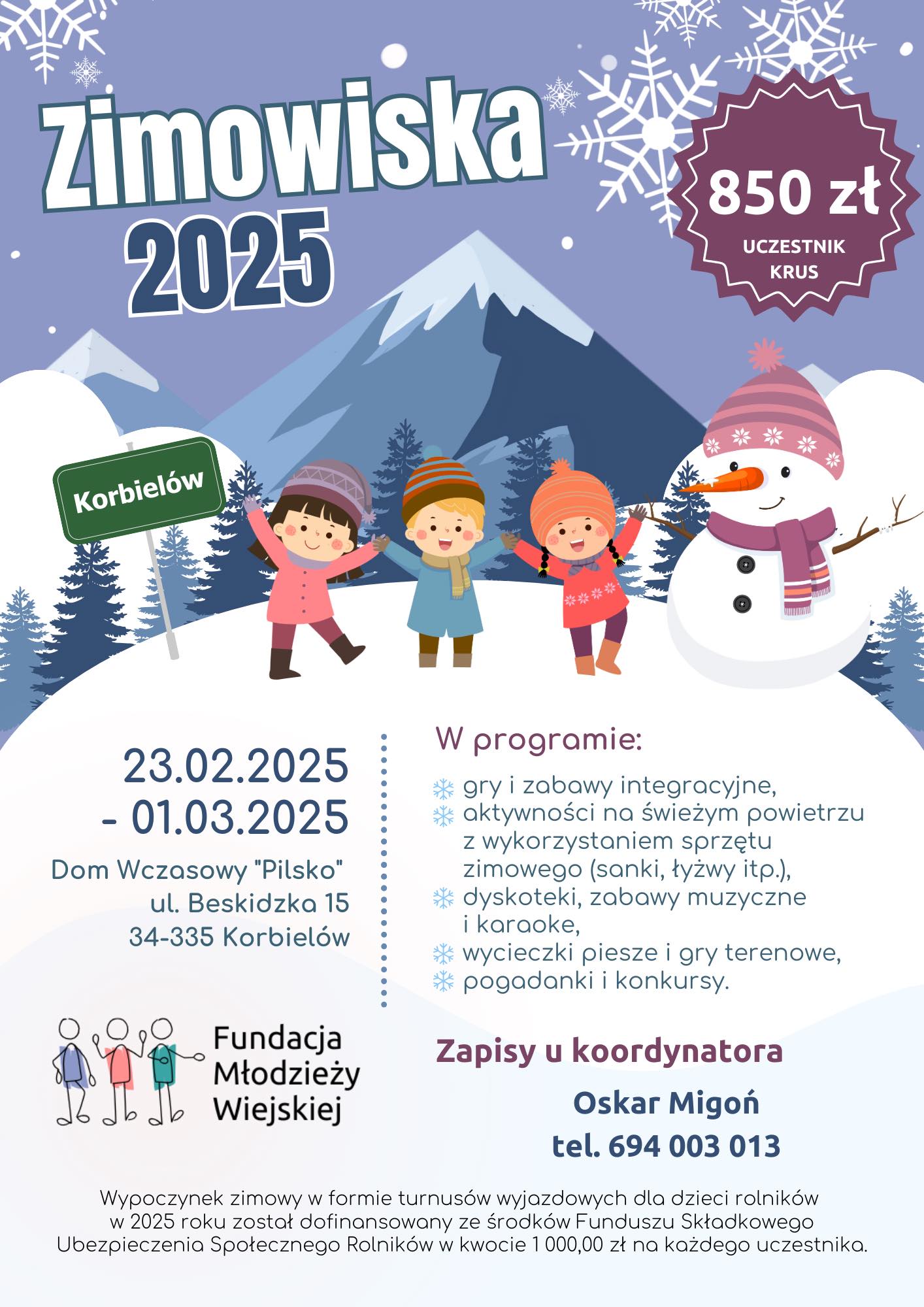 Zimowiska 2025