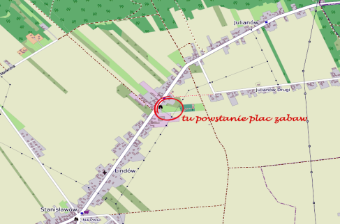 Mapa lokalizacji placu zabaw