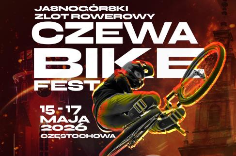 Plakat zapraszający na Czewa Bike Fest do Częstochowy