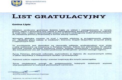List gratulacyjny